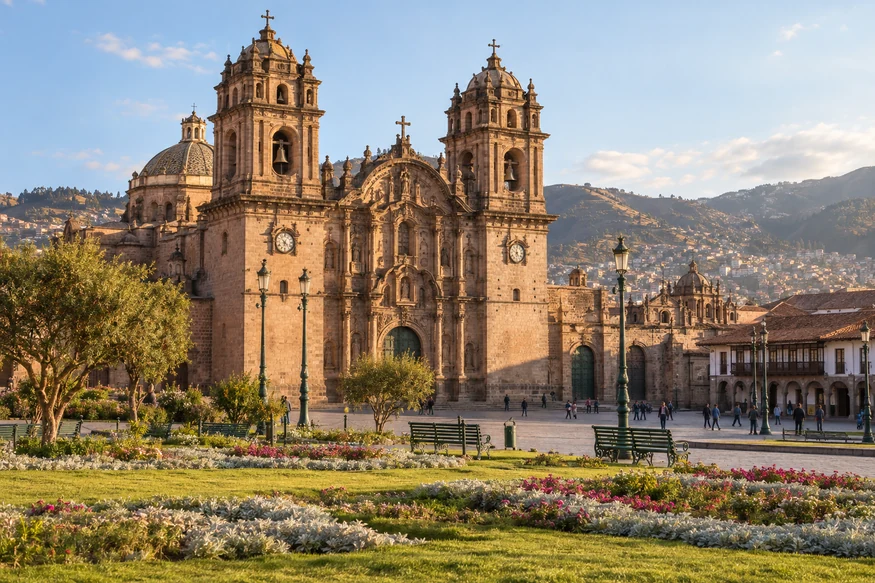 Cusco Cathedral facing Plaza de Armas Peru